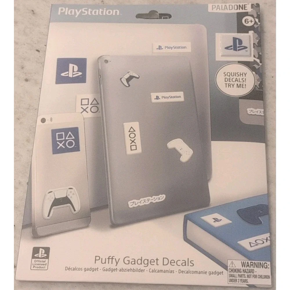 Sony PlayStation™ Puffy Gadget Decal Stickers Paladone 36 Pieces New